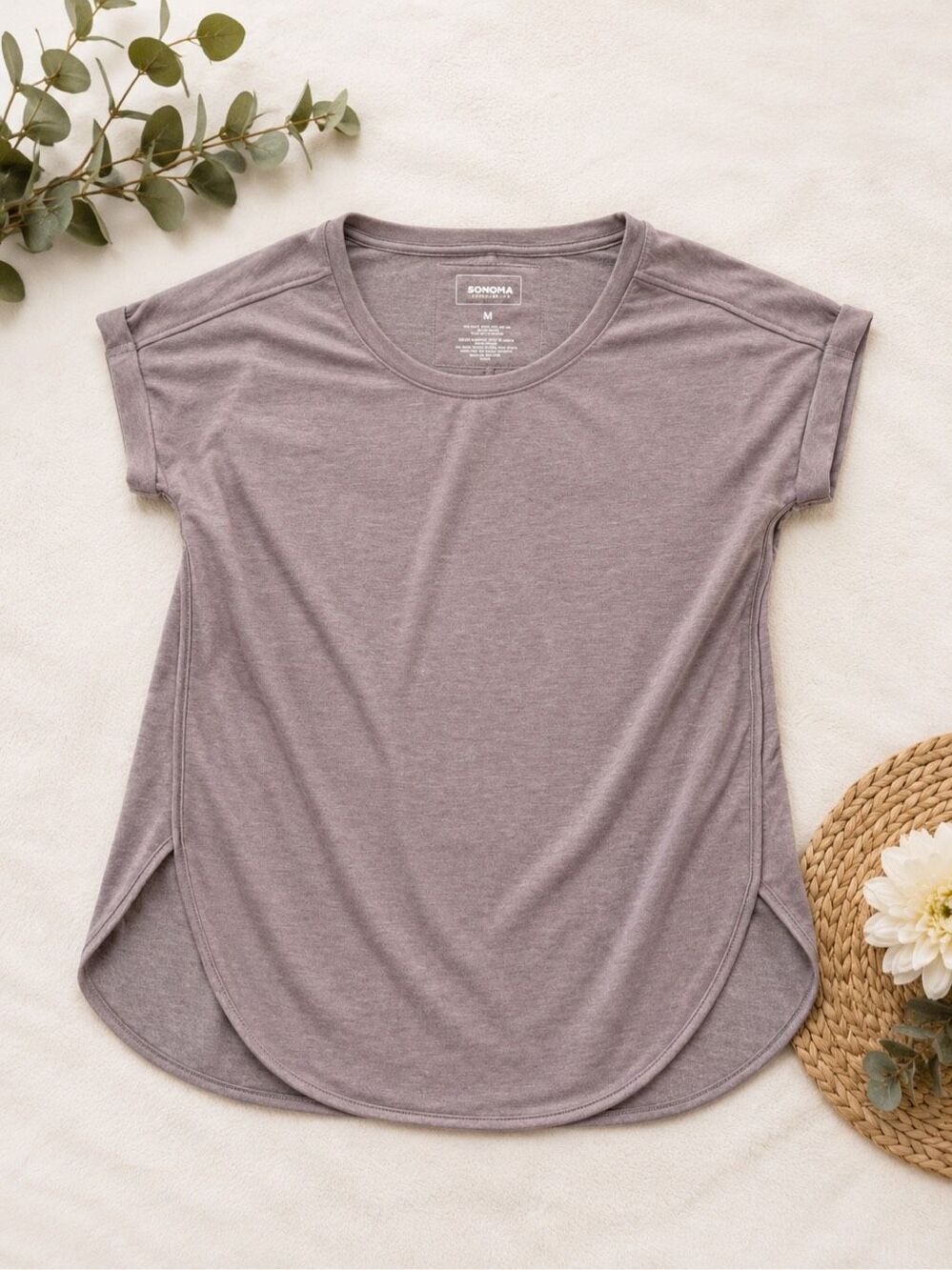 Sonoma Goods for Life Women’s Relaxed Tunic Top Size Medium Mauve